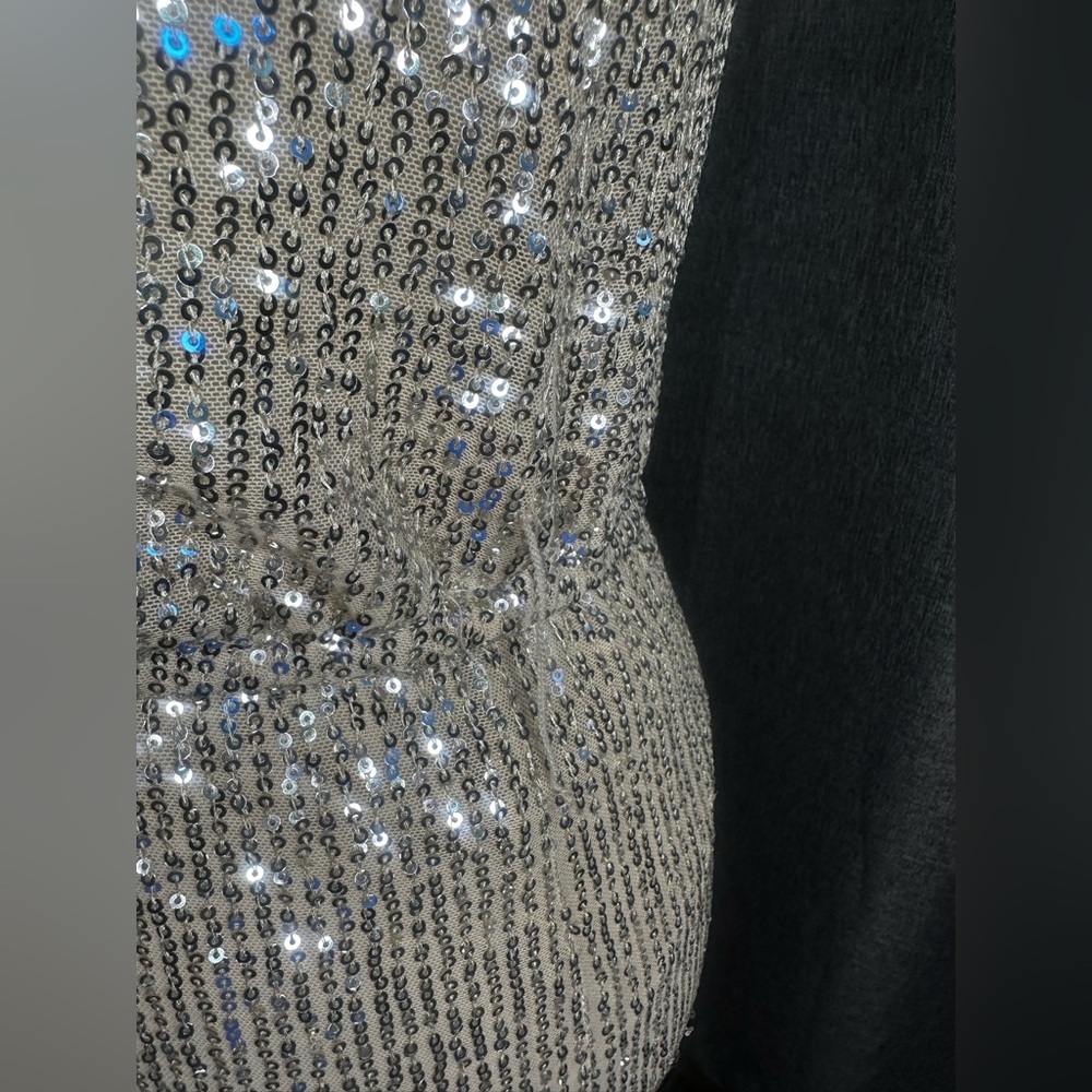 Alter’d State Silver Sequin Mini Dress – Size S - Picture 9 of 14